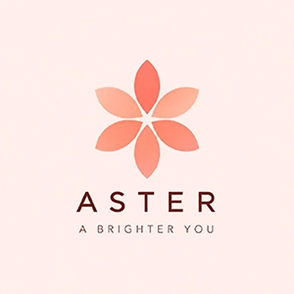 Aster, a modern style logo generated with Logofai