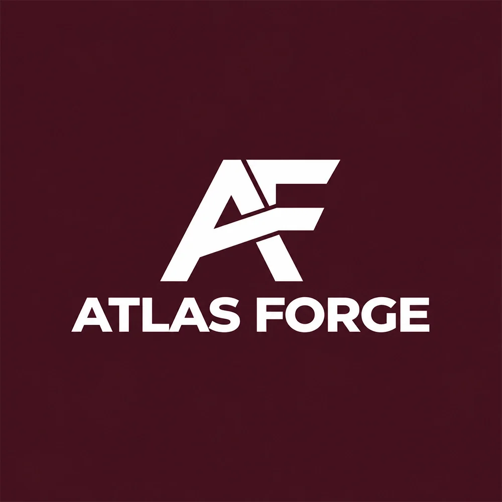 Atlas Forge, a monogram style logo generated with Logofai