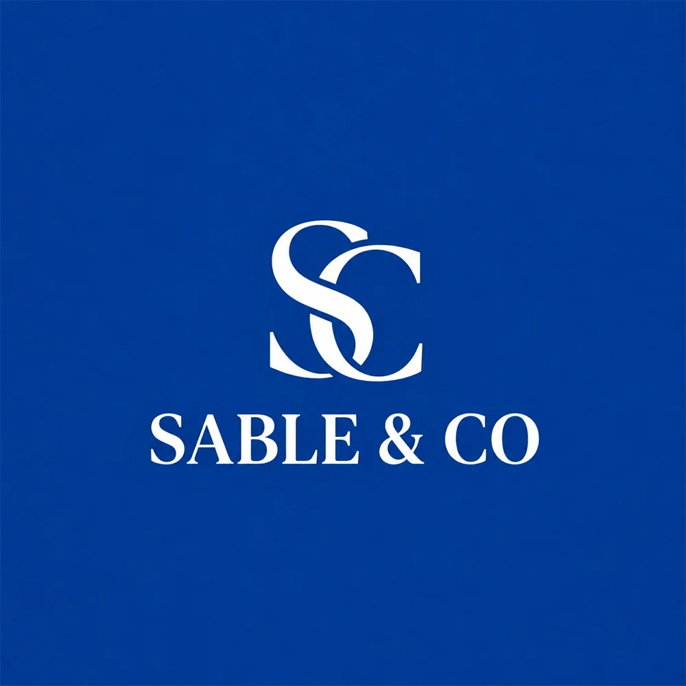 Sable & Co, a monogram style logo generated with Logofai