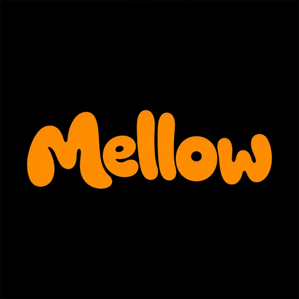 Mellow, a rounded style logo generated with Logofai