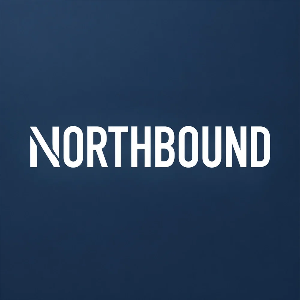 Northbound, a sans-serif style logo generated with Logofai
