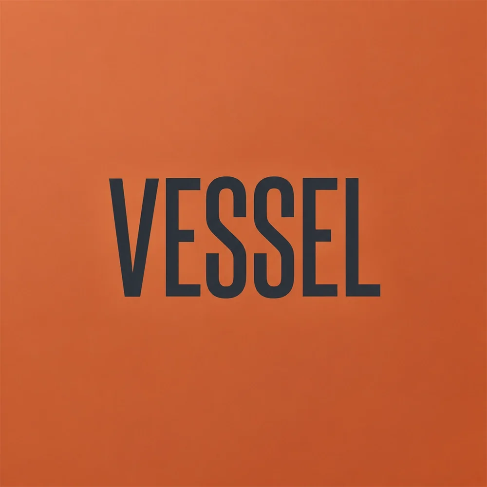 Vessel, a sans-serif style logo generated with Logofai