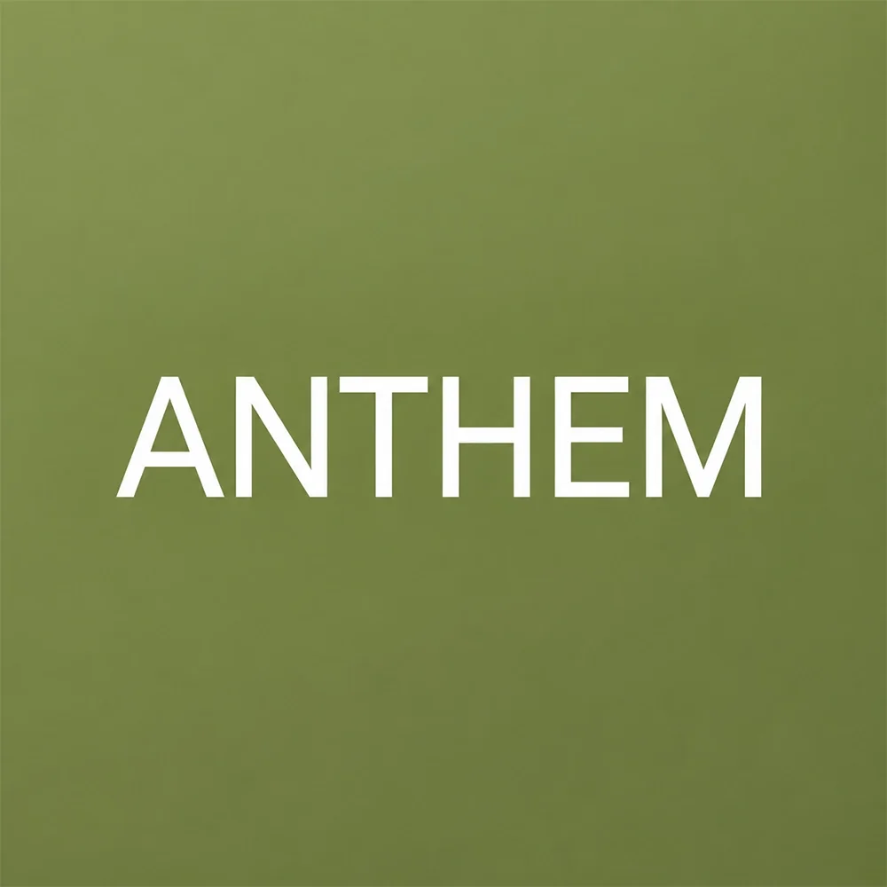 Anthem, a sans-serif style logo generated with Logofai