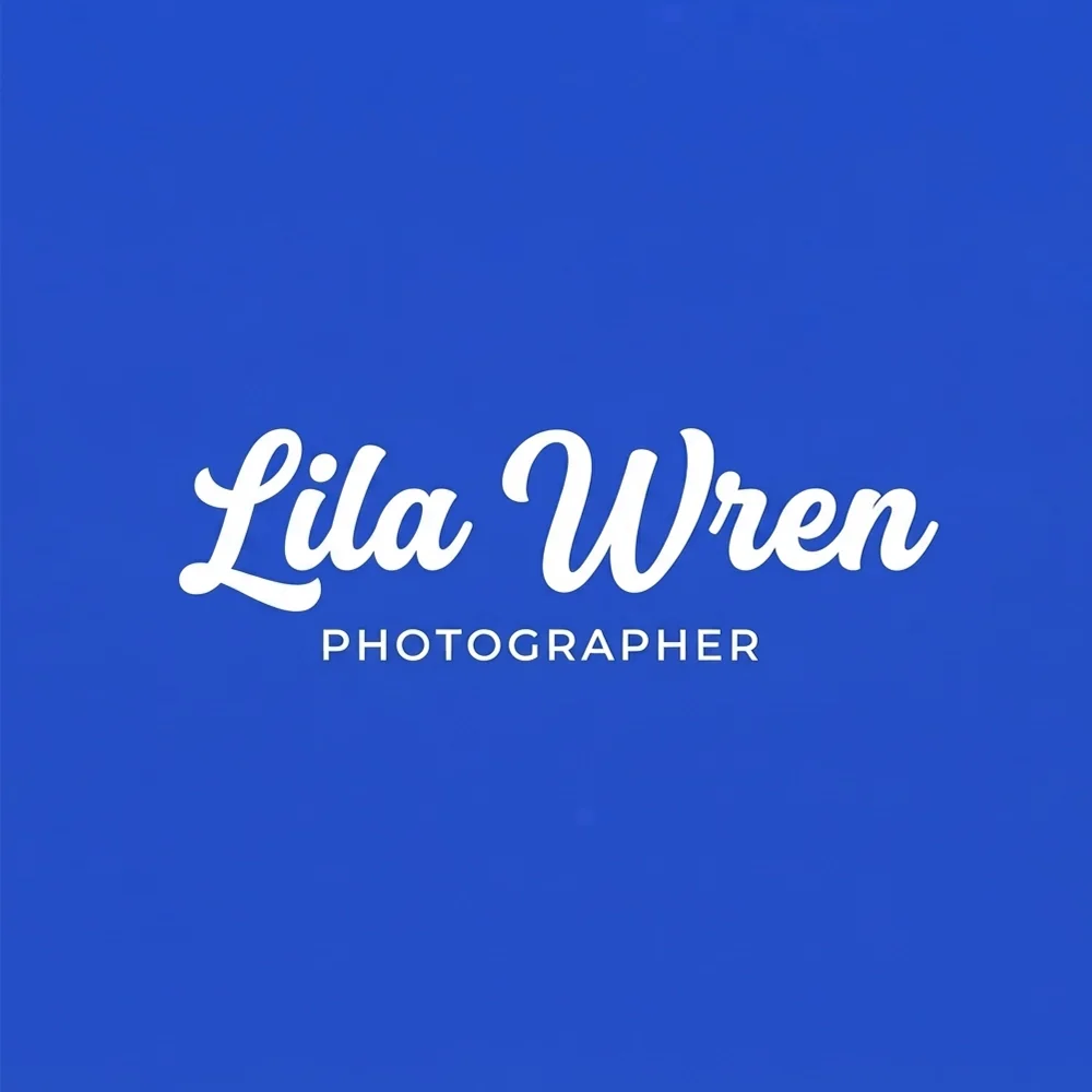 Lila Wren, a script style logo generated with Logofai