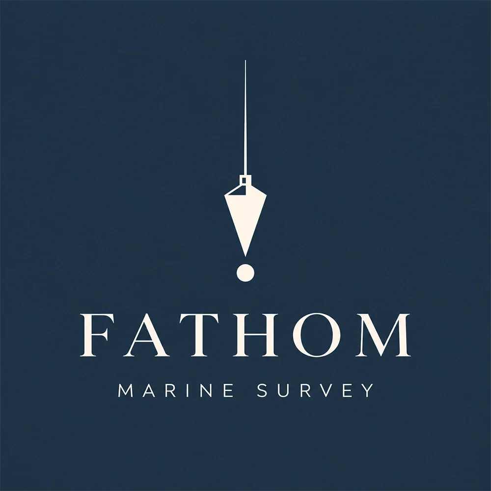 Fathom, an unique style logo generated with Logofai