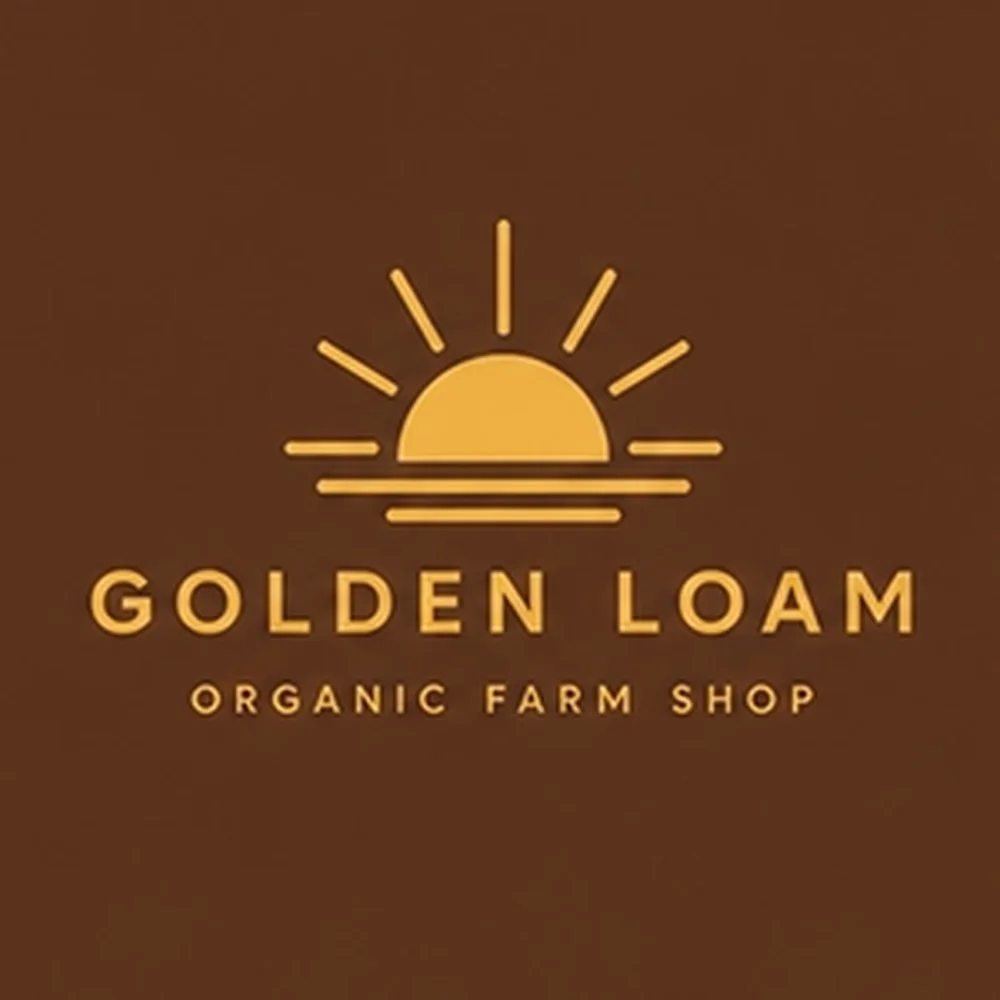 Golden Loam, a vintage style logo generated with Logofai