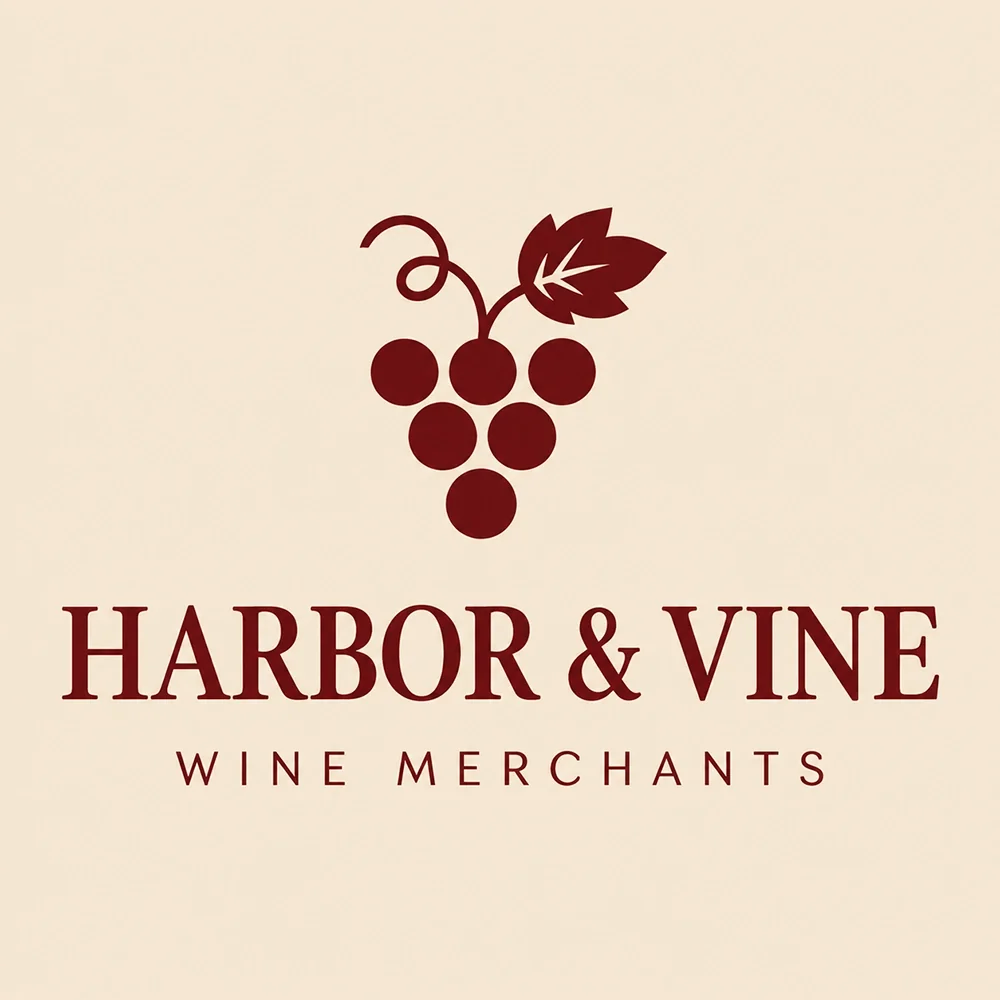 Harbor & Vine, a vintage style logo generated with Logofai
