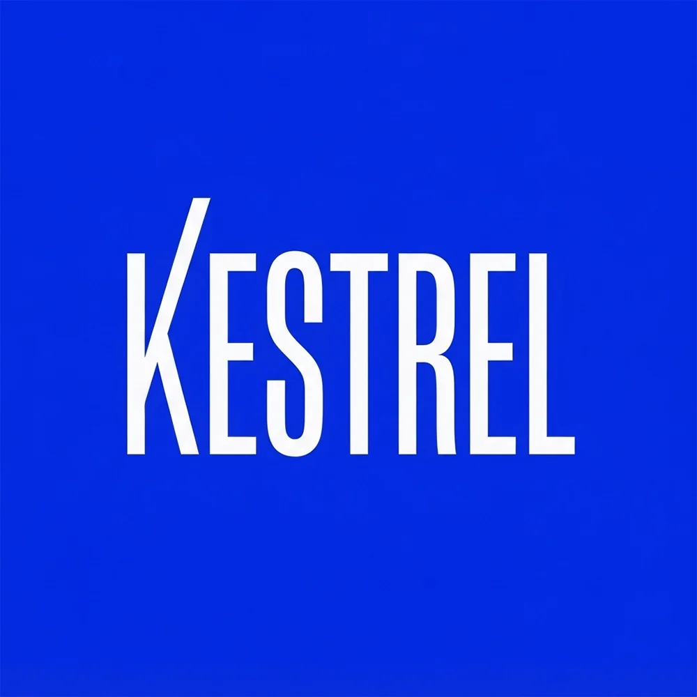 Kestrel, a wordmark style logo generated with Logofai