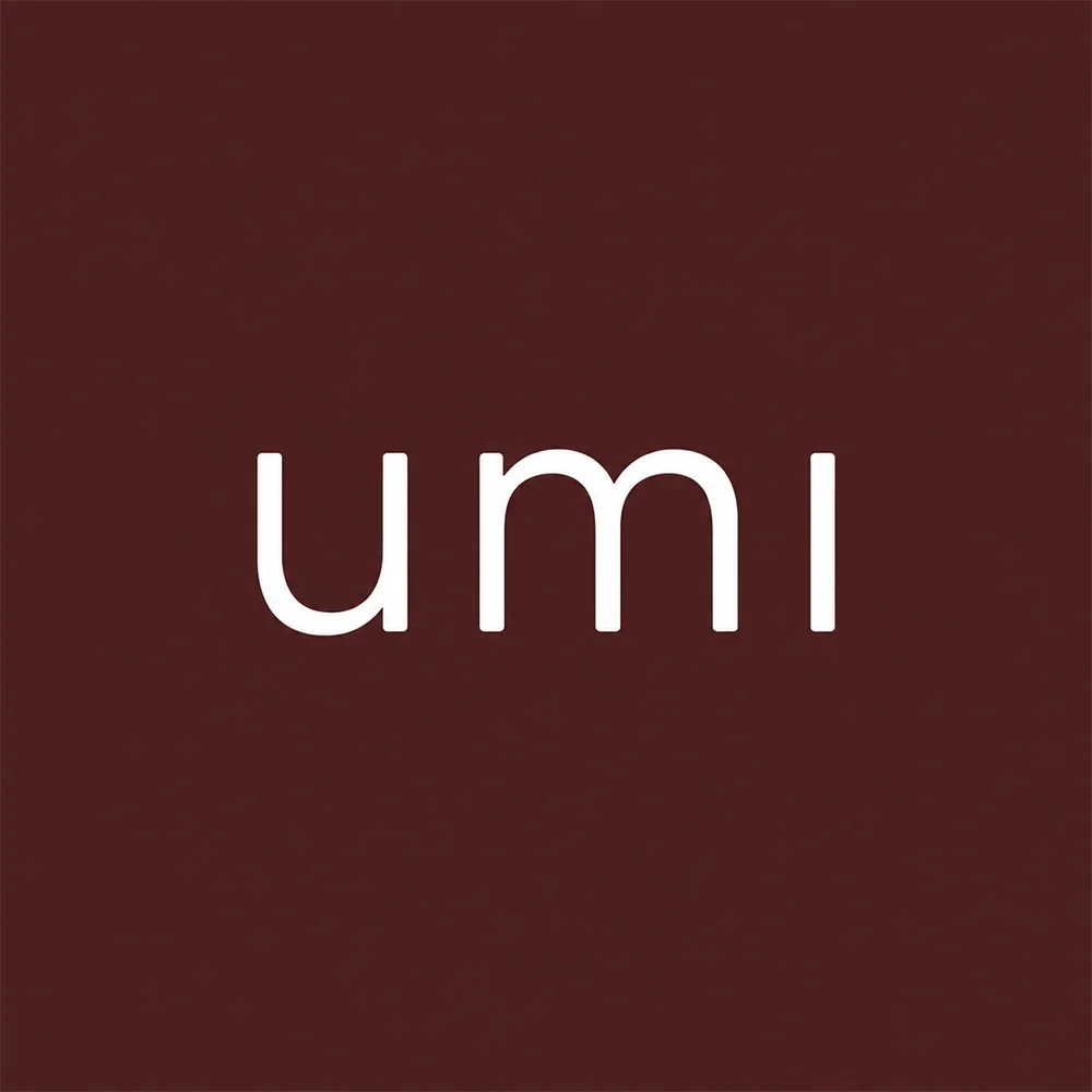 Umi, a wordmark style logo generated with Logofai