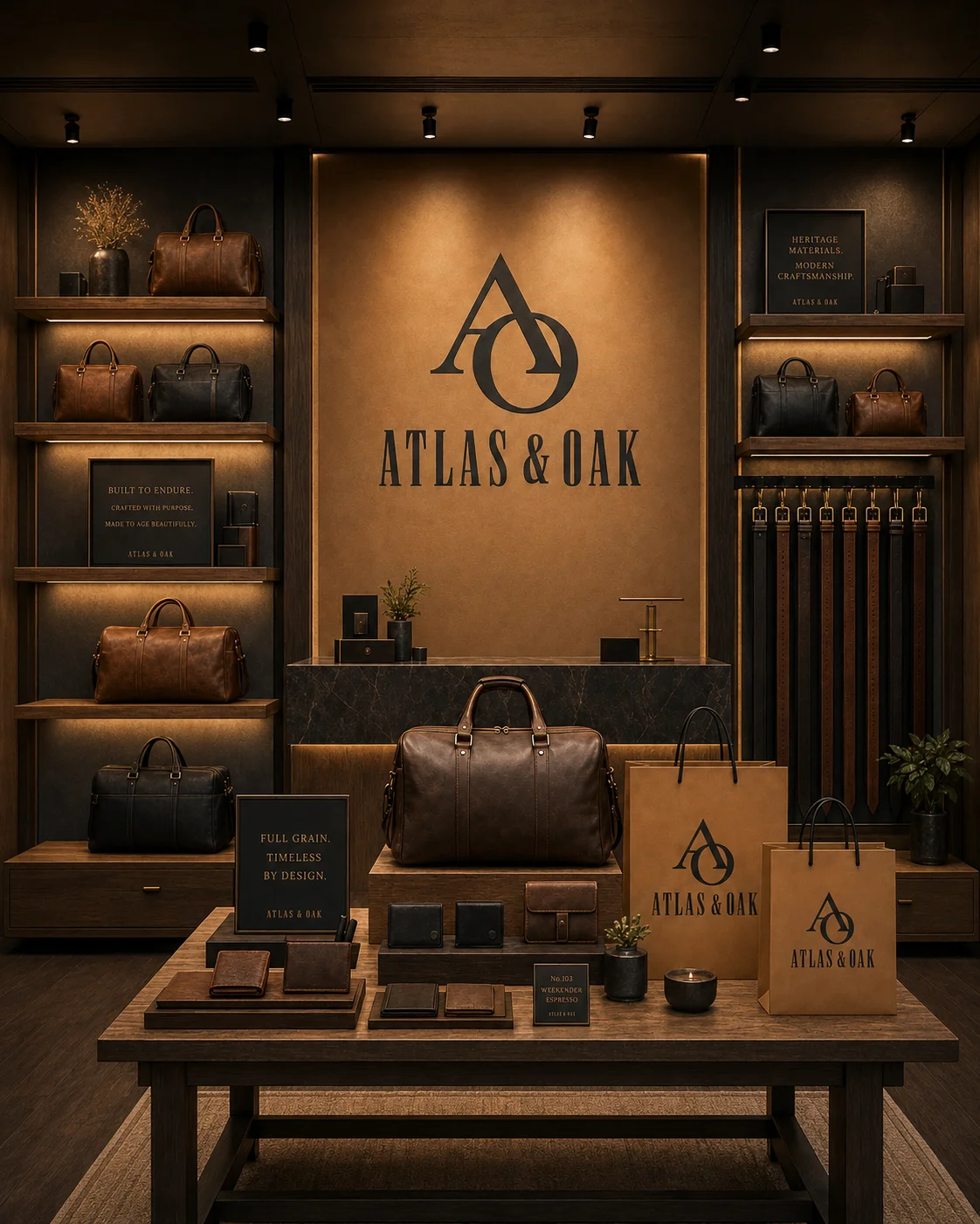 Atlas & Oak, Leather goods