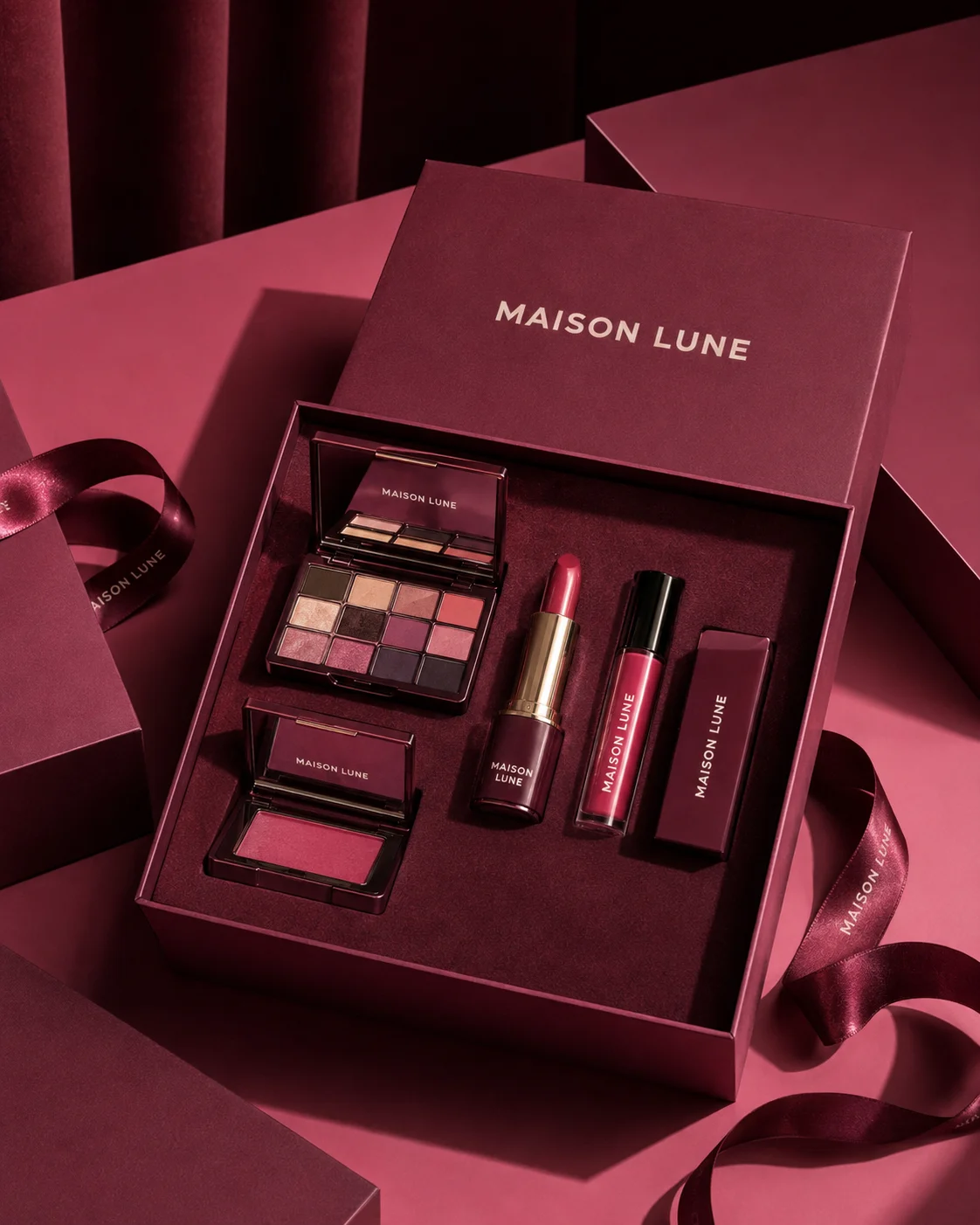 Maison Lune Coffret set mockup generated by Logofai
