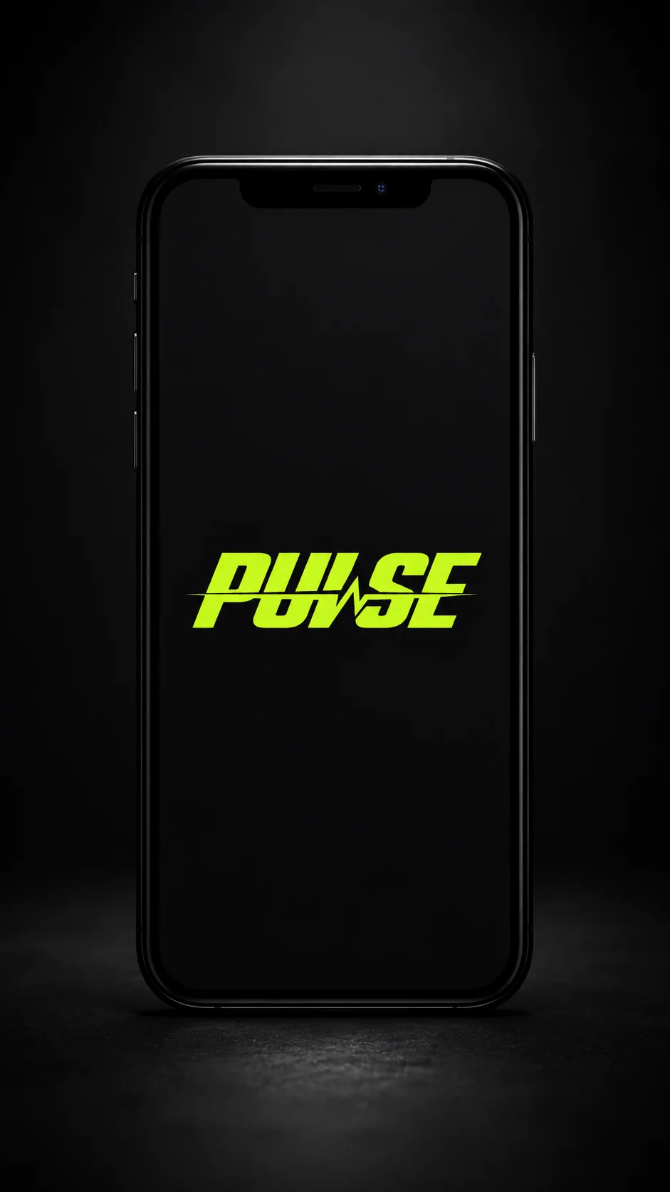 Pulse phone lock screen mockup generated with Logofai