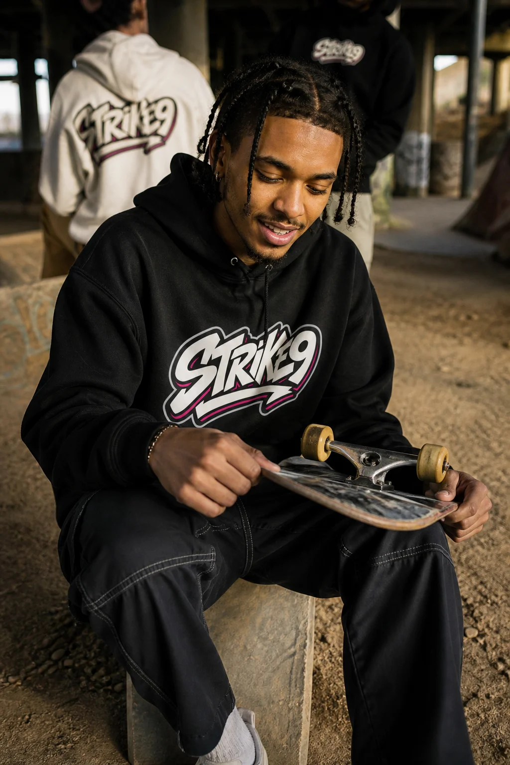 Strike9 streetwear, skate session