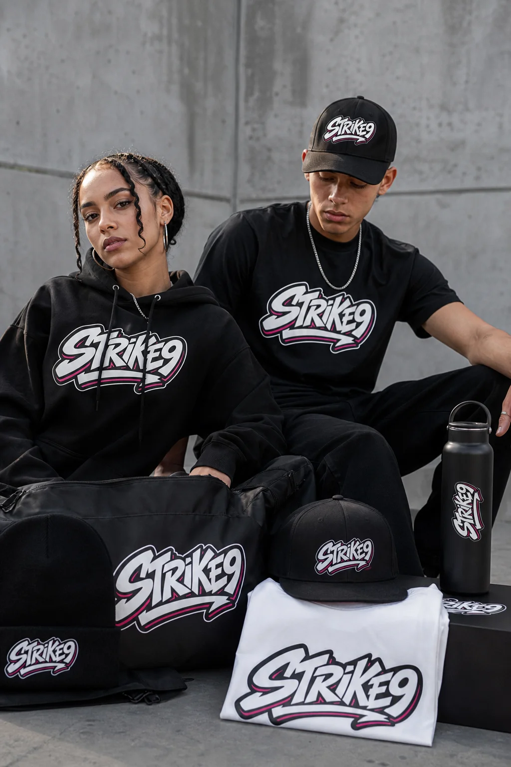 Strike9 crew shot lifestyle photo generated with Logofai