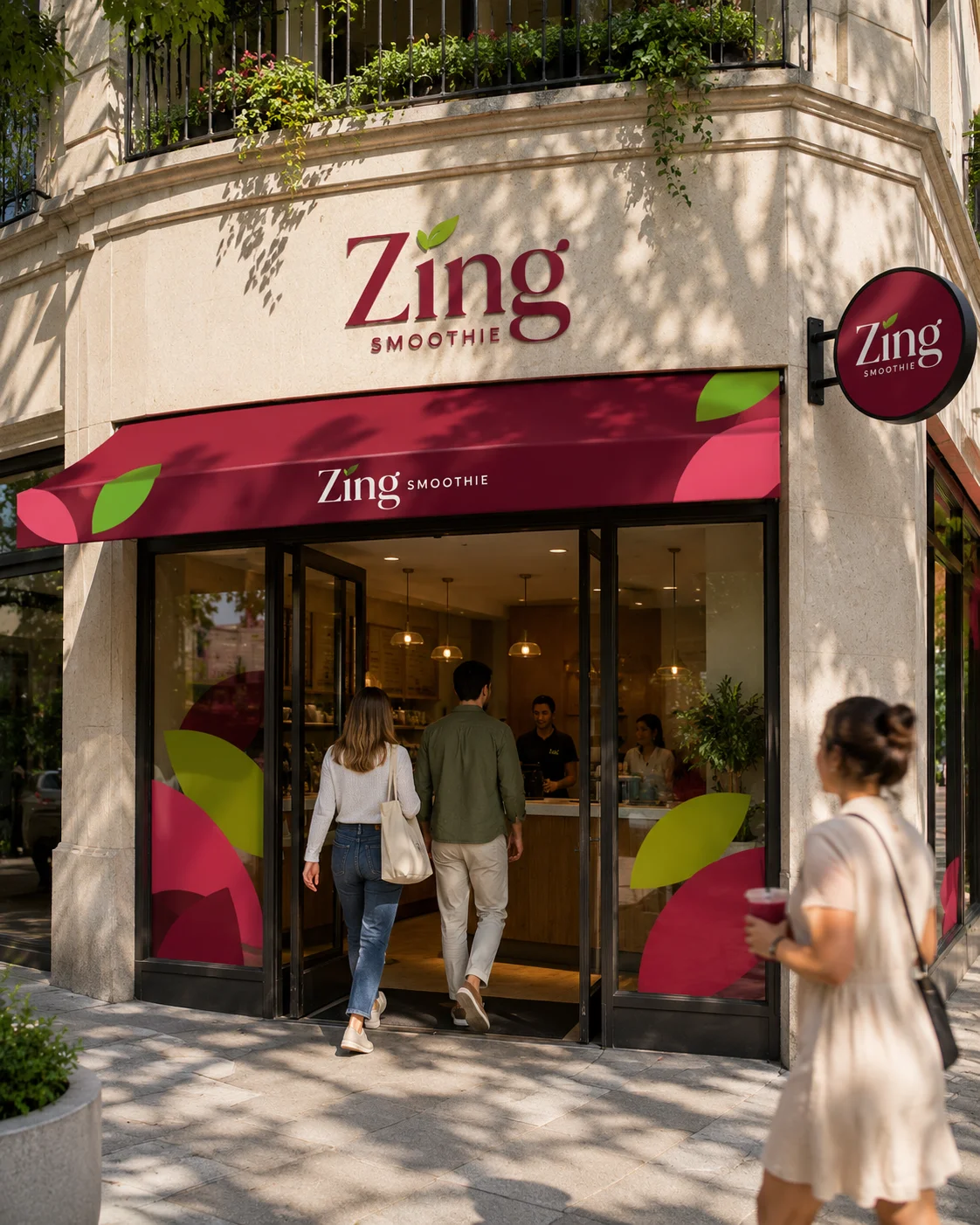 Zing storefront mockup generated with Logofai