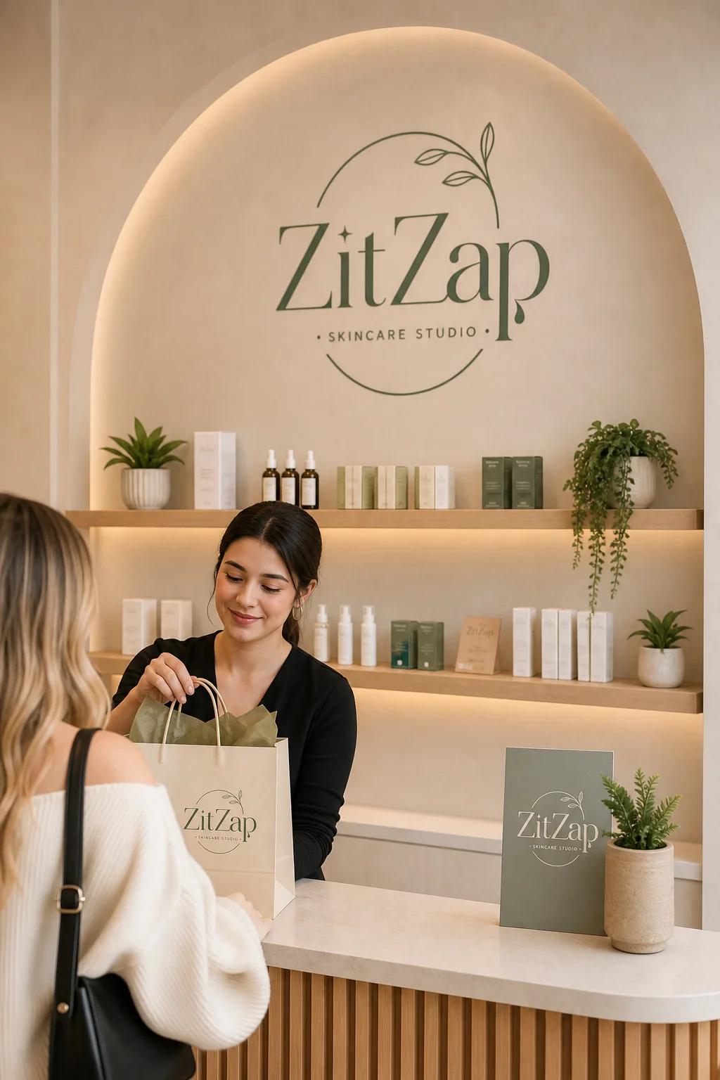 ZitZap, Skincare studio